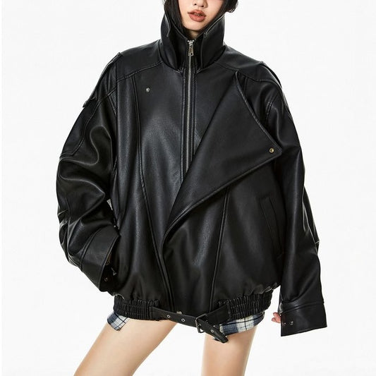 ヴィンテージ加工 エコレザージャケット 10102