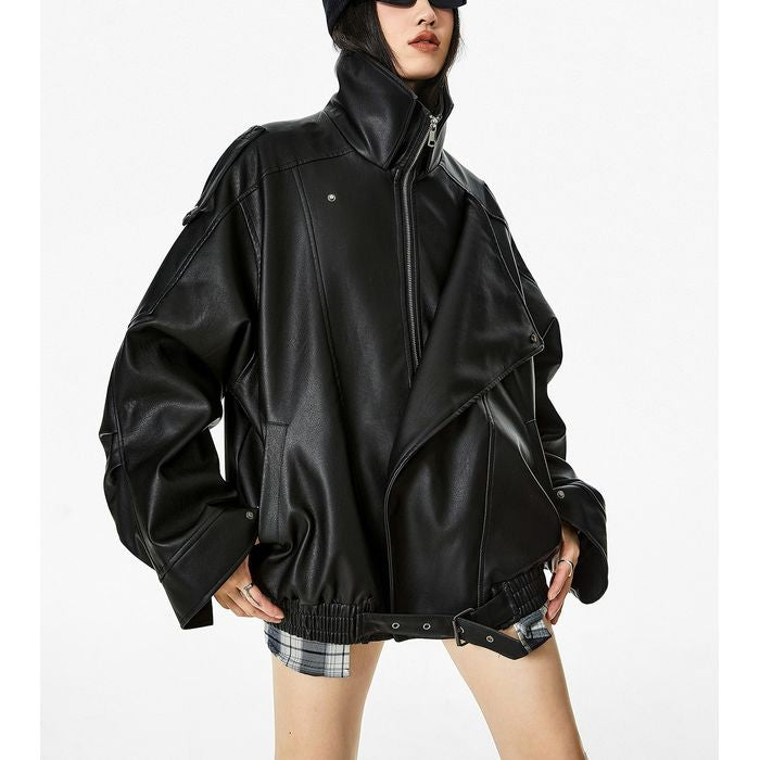 ヴィンテージ加工 エコレザージャケット 10102