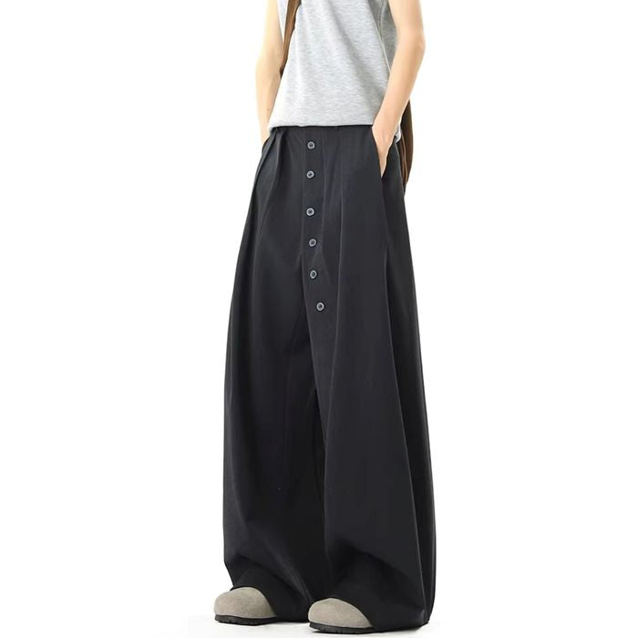 ボタンデザイン ワイドパンツ 10182