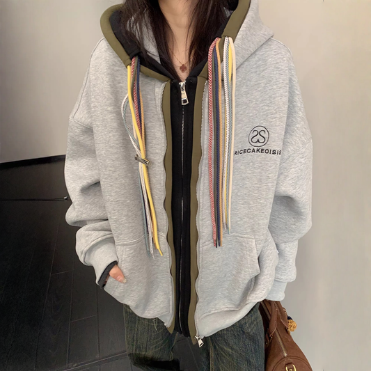 マルチストラップ ジップアップパーカー 10111