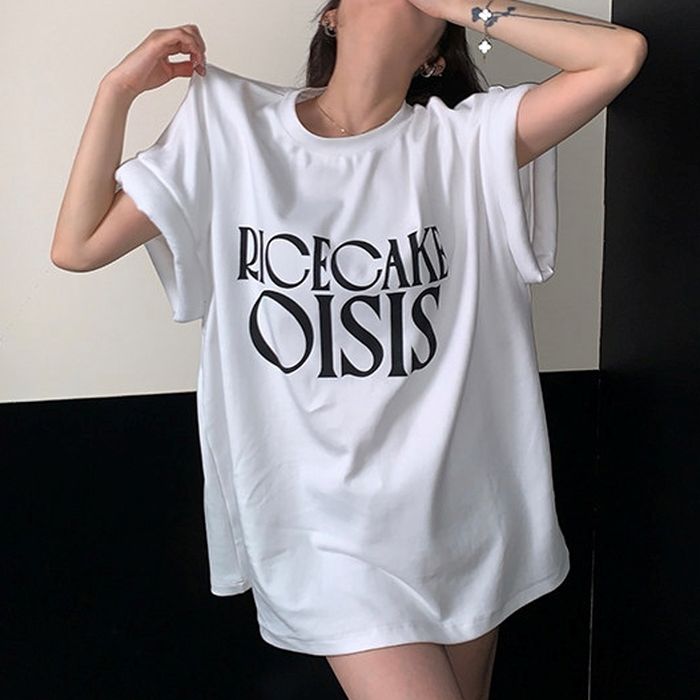 フロントロゴ オーバーサイズTシャツ 10224