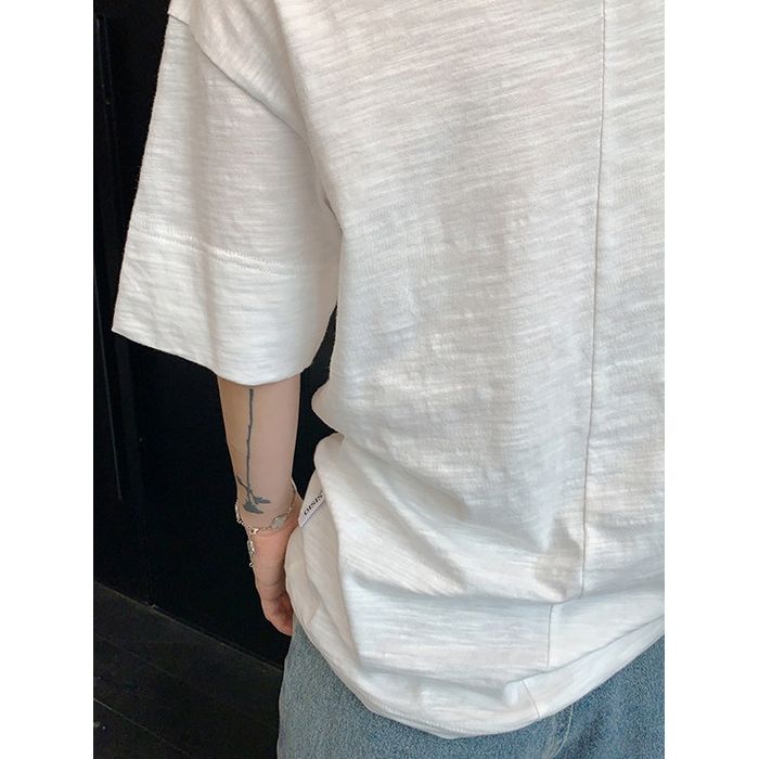 ポケット付 Vネック Tシャツ 10221
