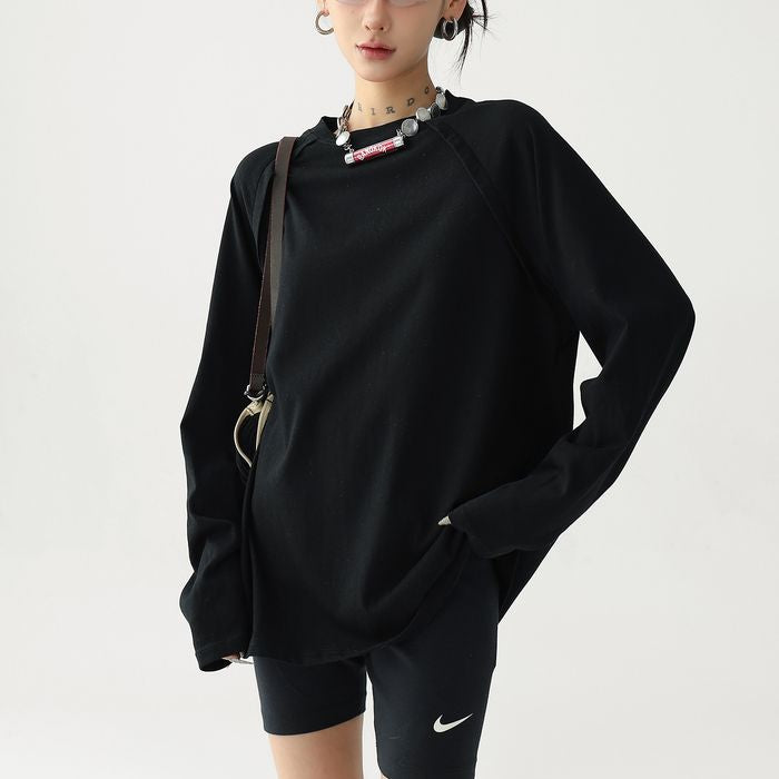 ラグランスリーブ オーバーサイズ 長袖Tシャツ 10204