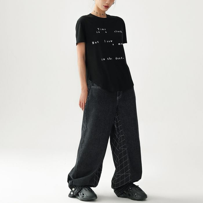 フロントレタリング Tシャツ 10138
