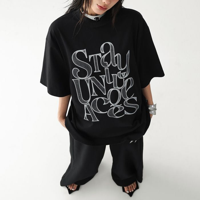 グラフィックロゴ オーバーサイズ Tシャツ 10139