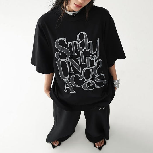 グラフィックロゴ オーバーサイズ Tシャツ 10139