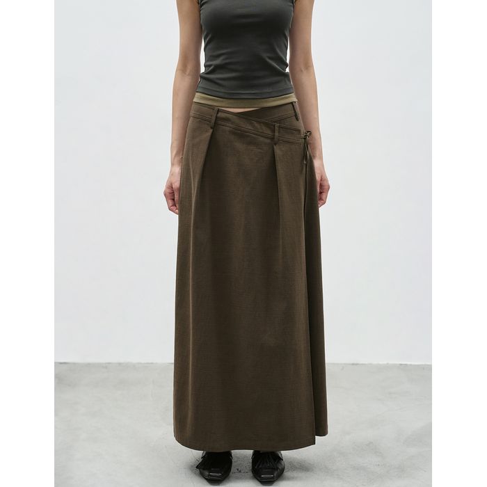 ラップデザイン ロングスカート 10130