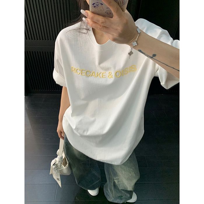 フロントロゴ刺繍 Tシャツ 10173