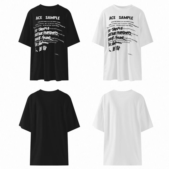 SAMPLEプリント オーバーサイズTシャツ 10197