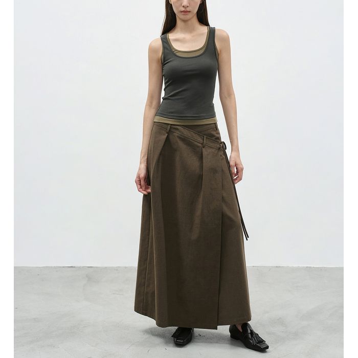 ラップデザイン ロングスカート 10130