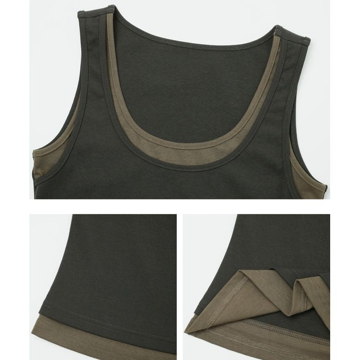 レイヤードデザイン タンクトップ 10131