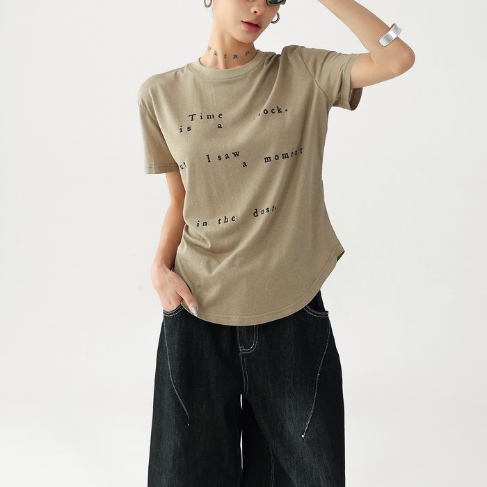 フロントレタリング Tシャツ 10138