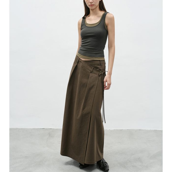 ラップデザイン ロングスカート 10130