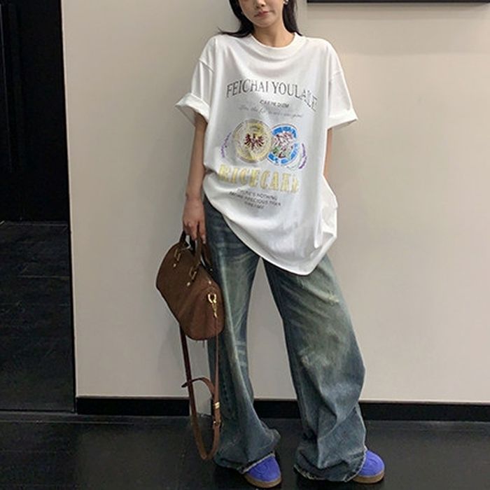 グラフィックロゴ Tシャツ 10174