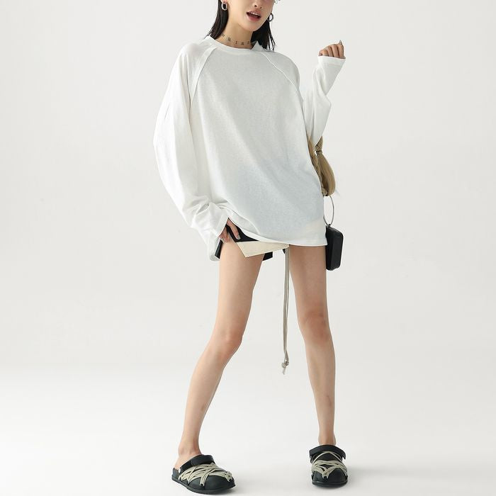 ラグランスリーブ オーバーサイズ 長袖Tシャツ 10204