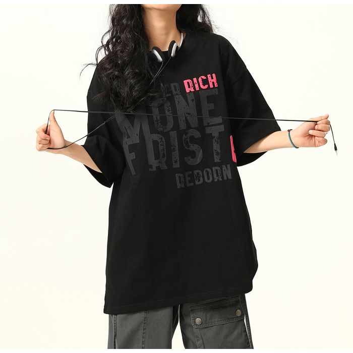 大判ロゴプリント Tシャツ 10181