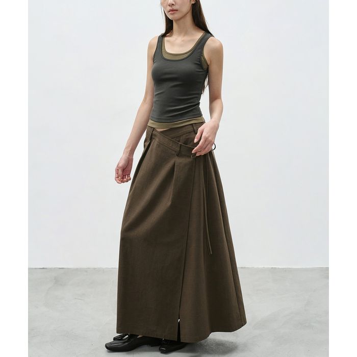 ラップデザイン ロングスカート 10130