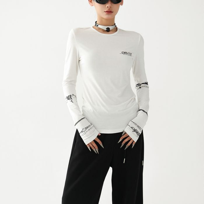 ブレスレットグラフィック 長袖Tシャツ 10140