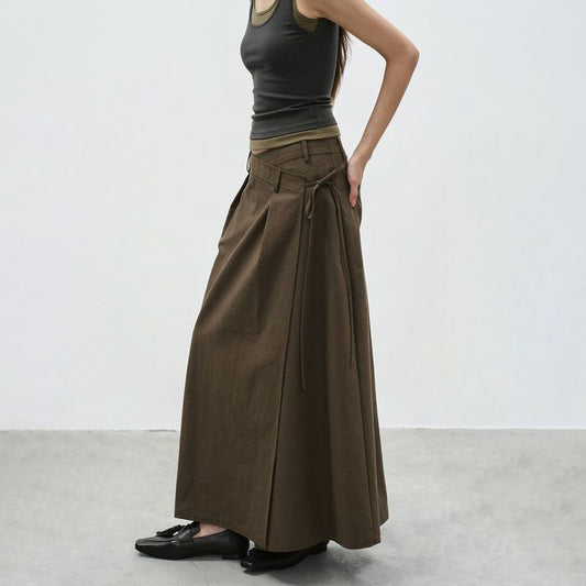 ラップデザイン ロングスカート 10130