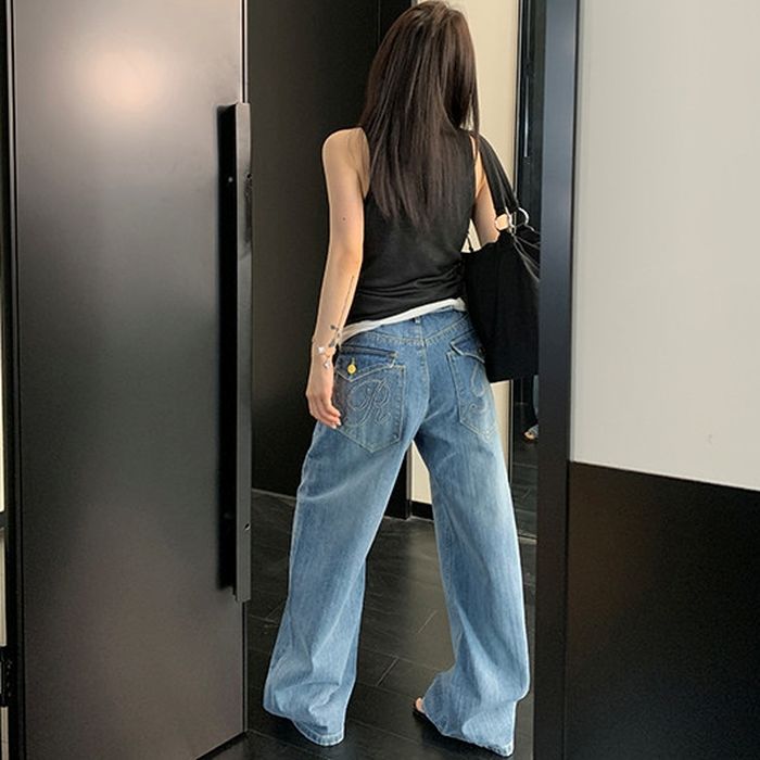 バックデザイン ワイドジーンズ 10222