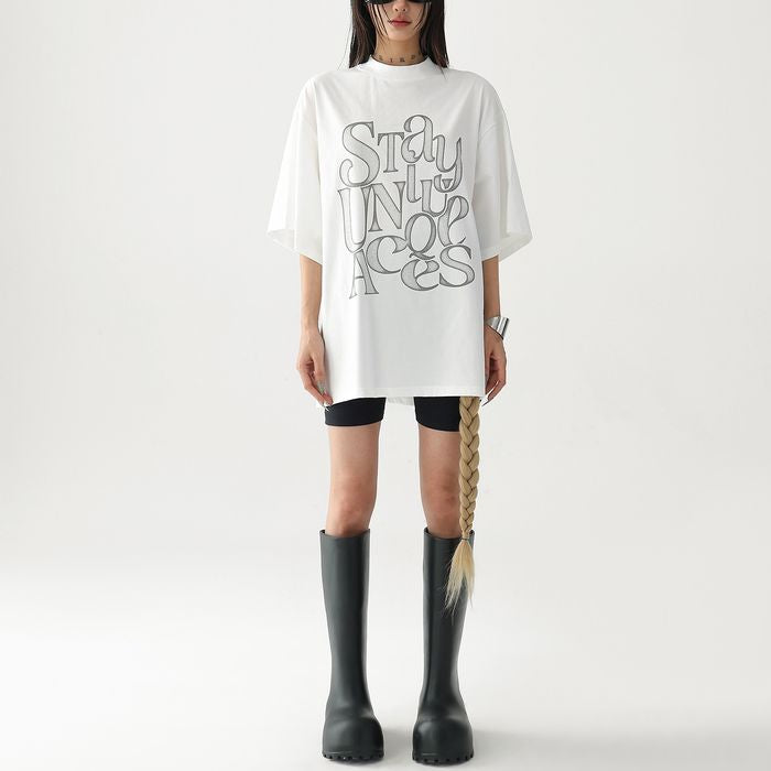 グラフィックロゴ オーバーサイズ Tシャツ 10139