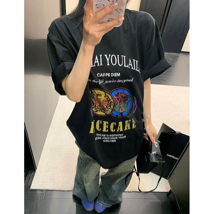 グラフィックロゴ Tシャツ 10174