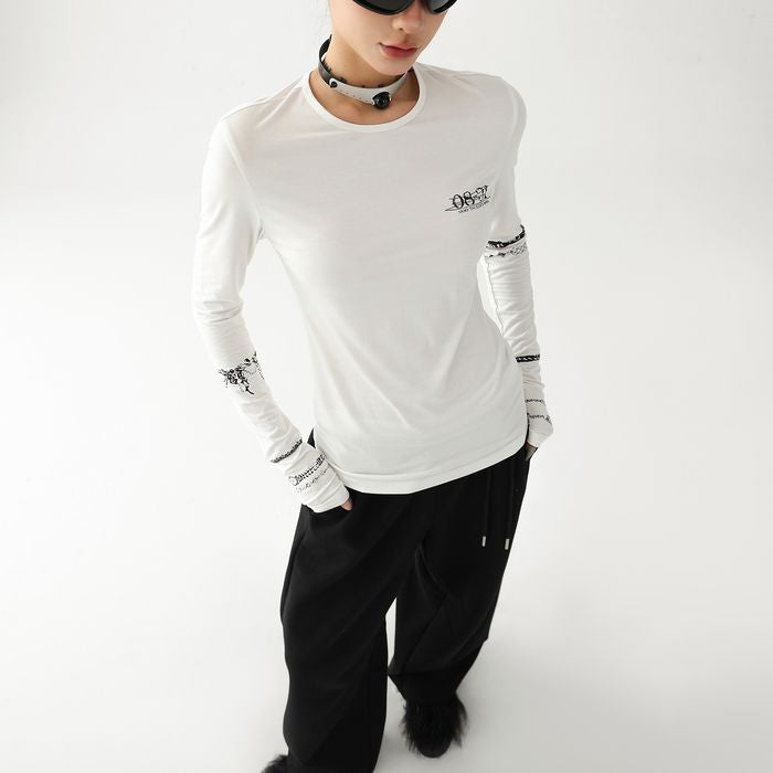 ブレスレットグラフィック 長袖Tシャツ 10140