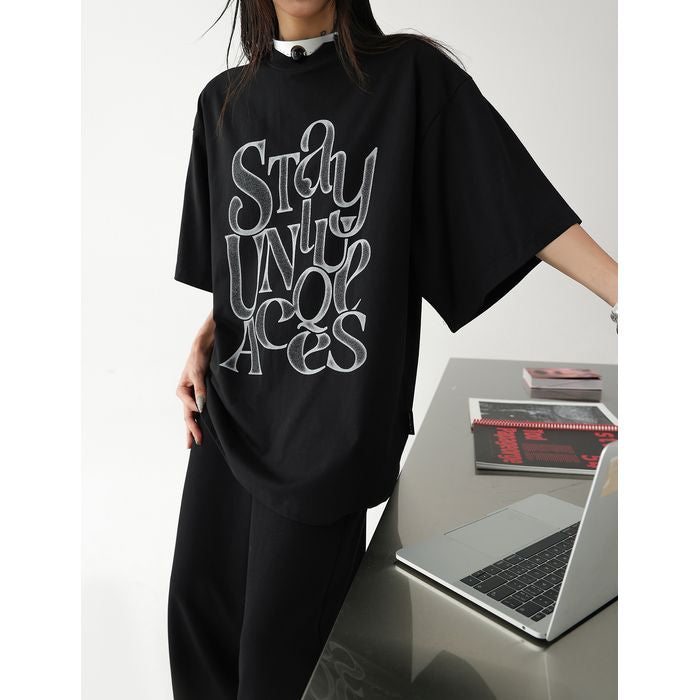 グラフィックロゴ オーバーサイズ Tシャツ 10139