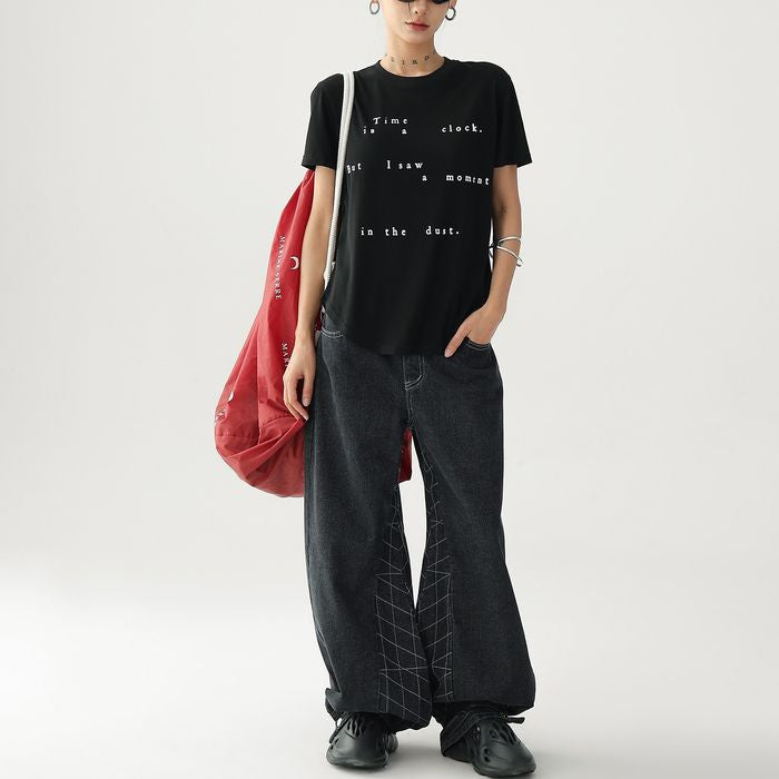 フロントレタリング Tシャツ 10138