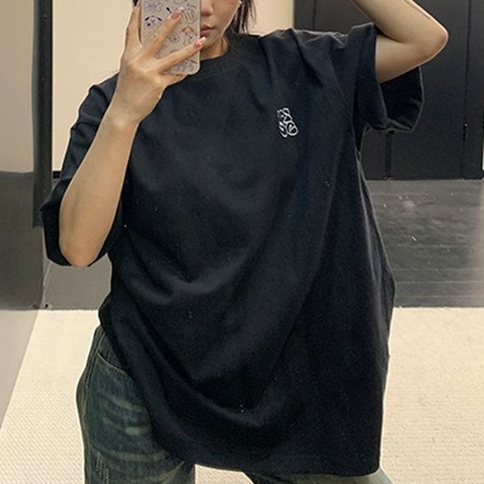 刺繍入り オーバーサイズ Tシャツ 10170