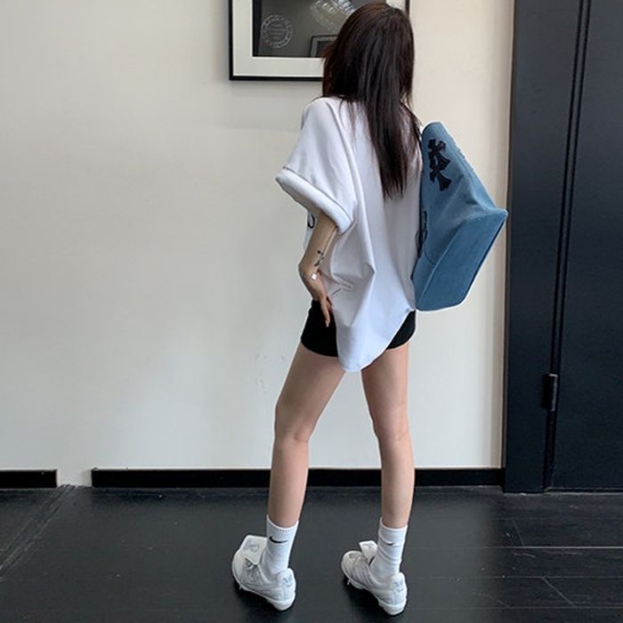 フロントロゴ オーバーサイズTシャツ 10224
