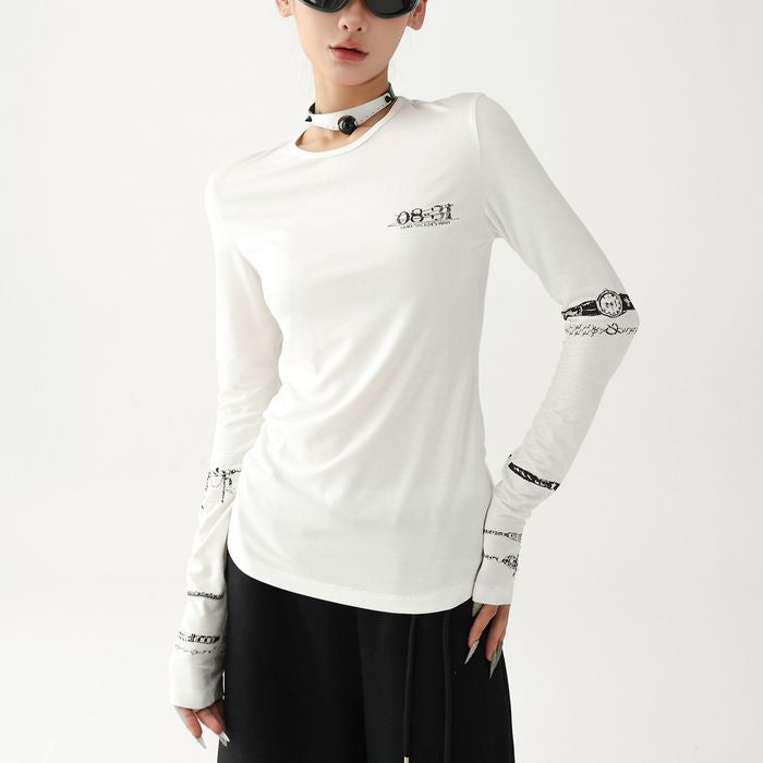 ブレスレットグラフィック 長袖Tシャツ 10140