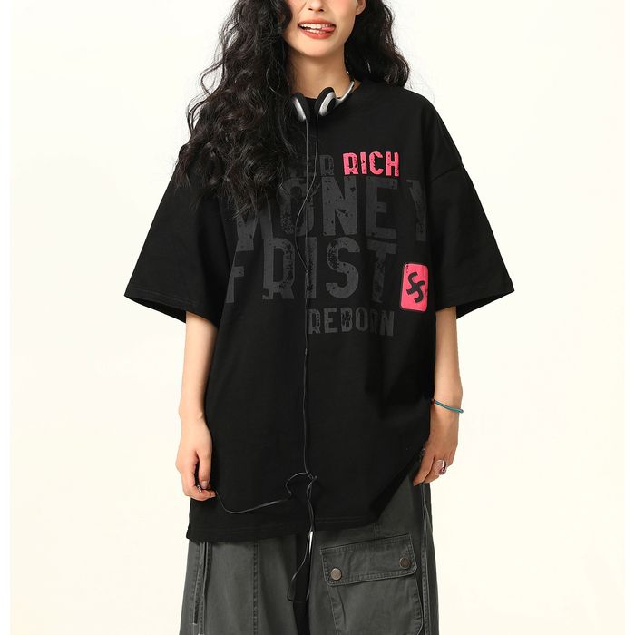大判ロゴプリント Tシャツ 10181