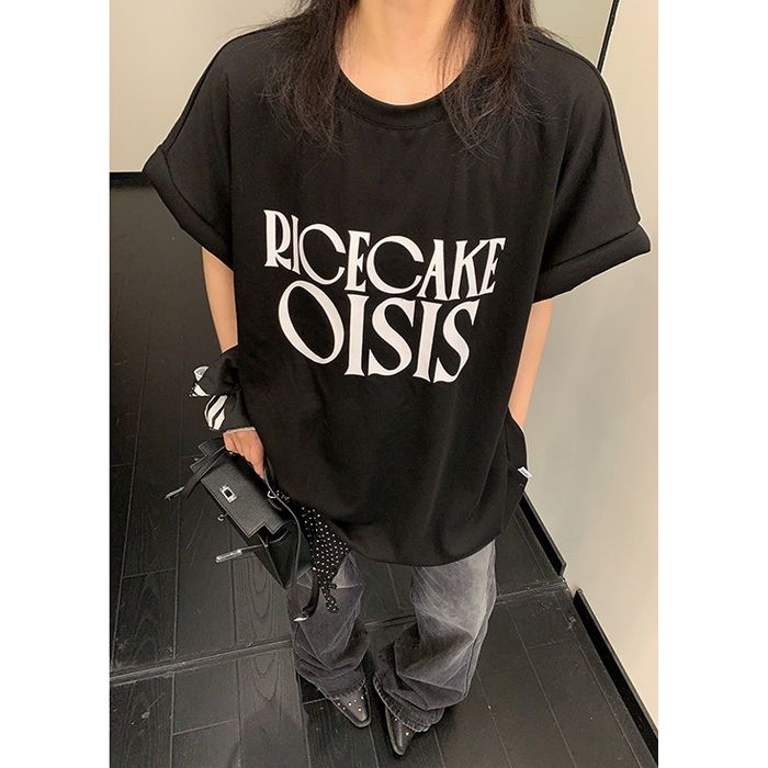 フロントロゴ オーバーサイズTシャツ 10224