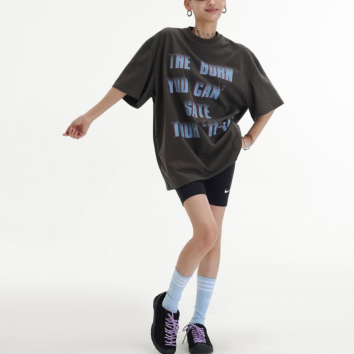 フロントレタリング オーバーサイズ Tシャツ 10136