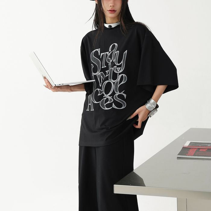 グラフィックロゴ オーバーサイズ Tシャツ 10139