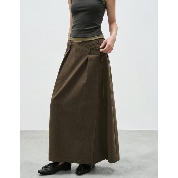 ラップデザイン ロングスカート 10130