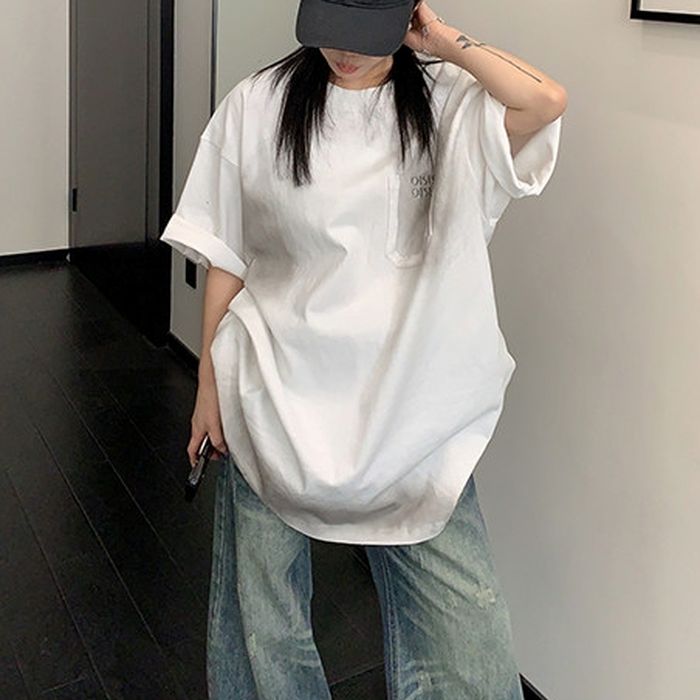 ユーズド風 オーバーサイズ Tシャツ 10175