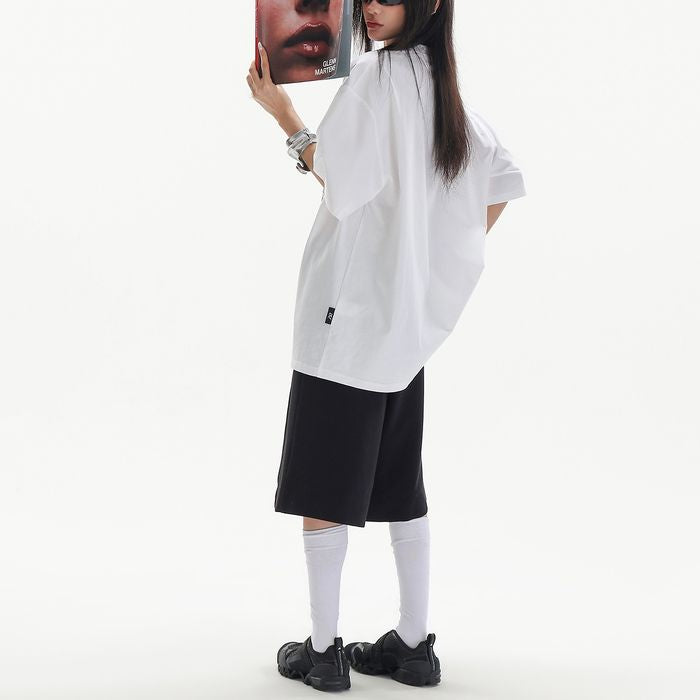 SAMPLEプリント オーバーサイズTシャツ 10197