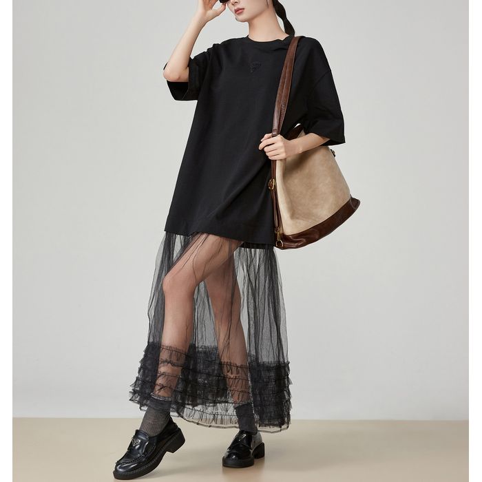 シア―スカート ドッキングワンピース 10122