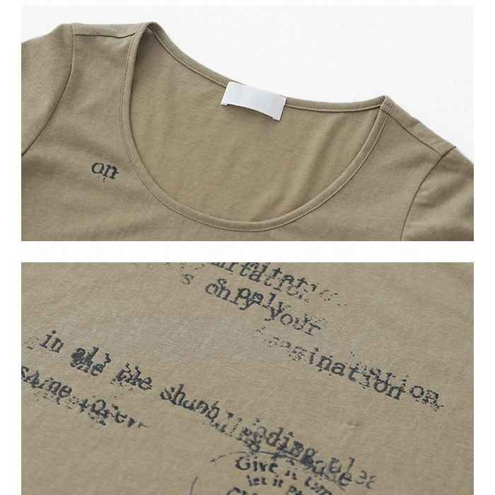 タイポグラフィプリント Tシャツ 10145