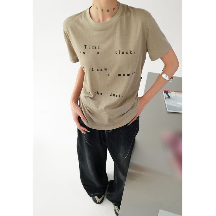 フロントレタリング Tシャツ 10138