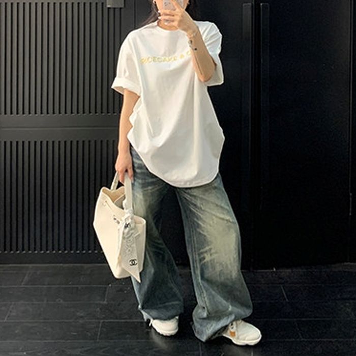 フロントロゴ刺繍 Tシャツ 10173