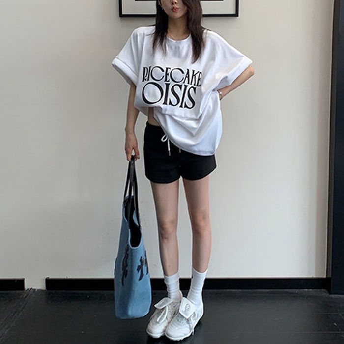 フロントロゴ オーバーサイズTシャツ 10224