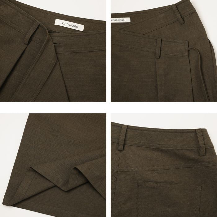 ラップデザイン ロングスカート 10130