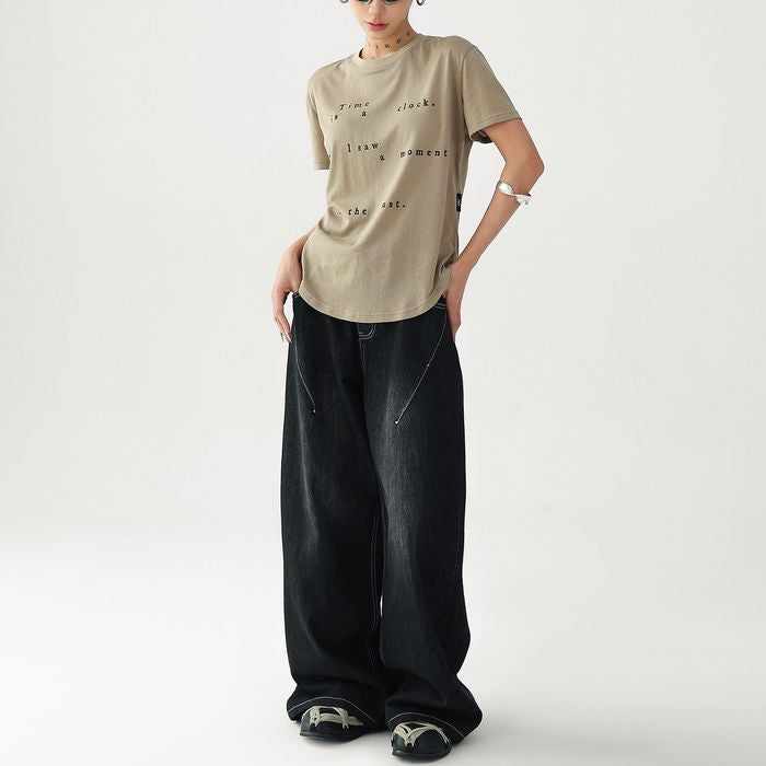 フロントレタリング Tシャツ 10138