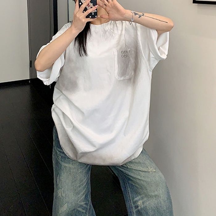 ユーズド風 オーバーサイズ Tシャツ 10175