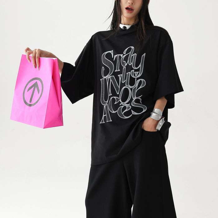 グラフィックロゴ オーバーサイズ Tシャツ 10139