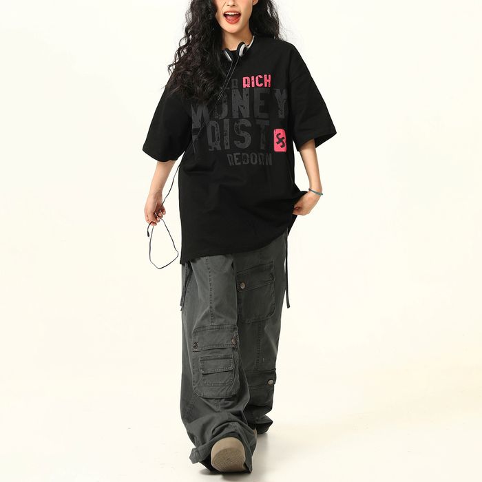 大判ロゴプリント Tシャツ 10181