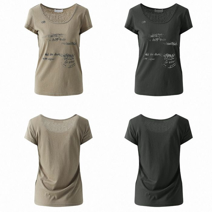 タイポグラフィプリント Tシャツ 10145
